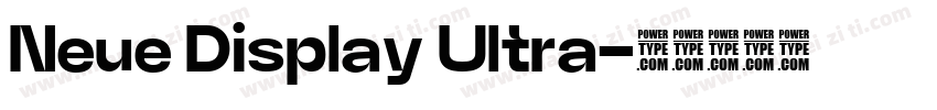 Neue Display Ultra字体转换